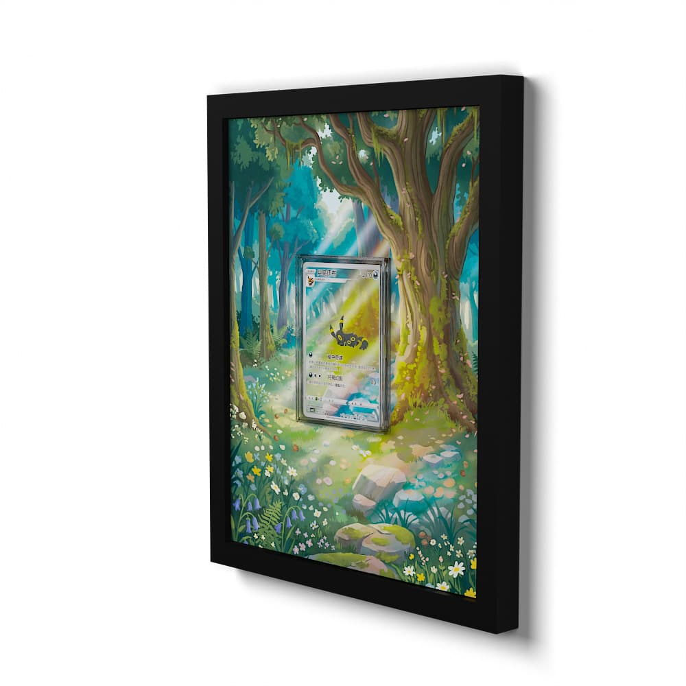 06 Noctali - Extended Artwork Framed Pokemon Card Display