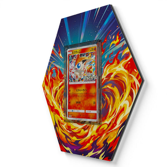 Victini 340/SM-P - Extended Artwork Pokemon Card Display