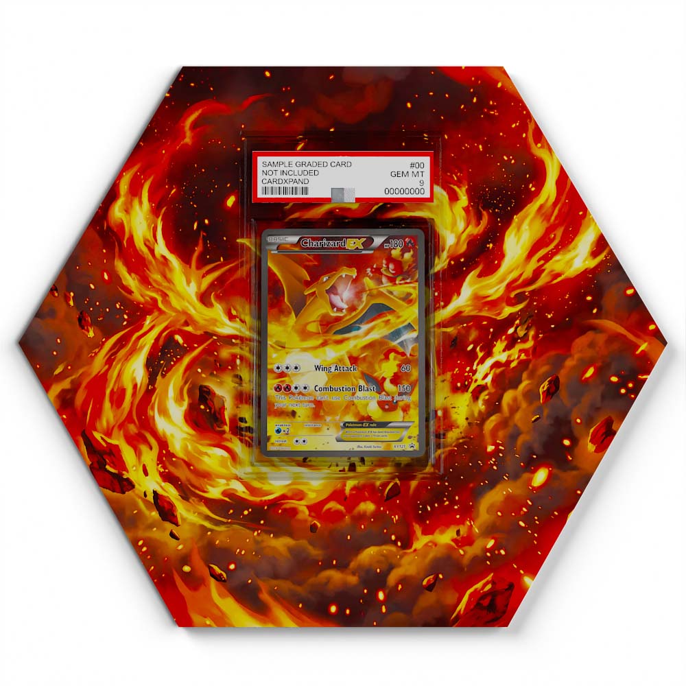 XY121 Charizard EX - Extended Artwork Pokemon Card Display
