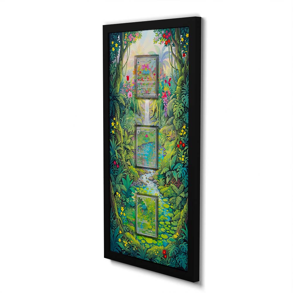 181 Caninos & 220 Lithia - Extended Artwork Framed Pokemon Card Display