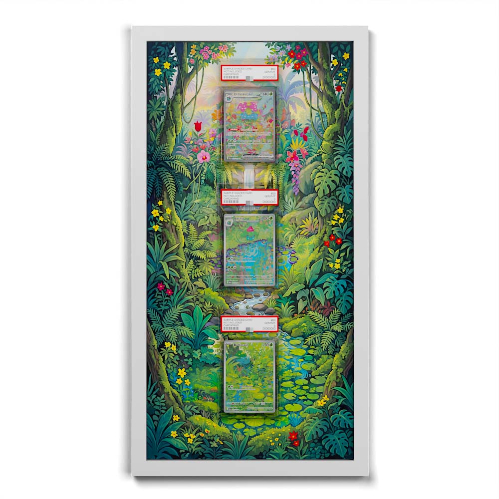 181 Caninos & 220 Lithia - Extended Artwork Framed Pokemon Card Display