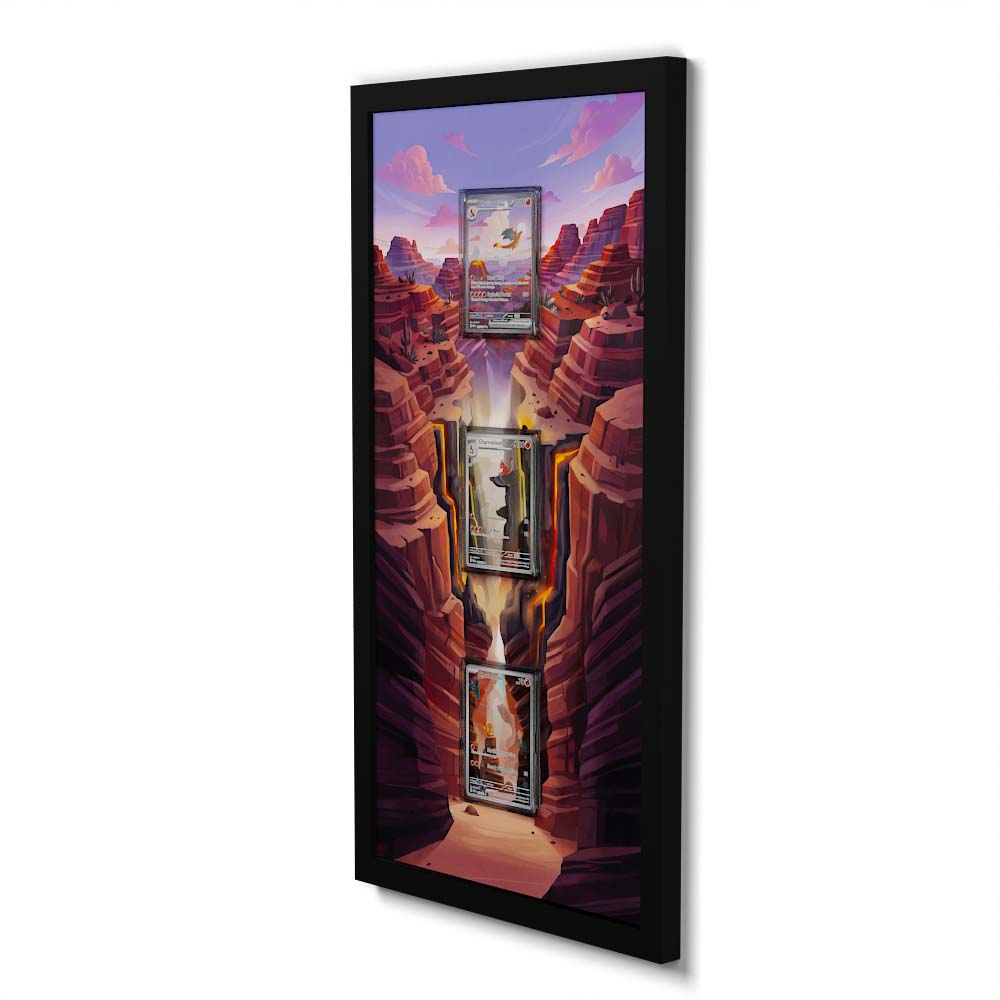 181 Caninos & 220 Lithia - Extended Artwork Framed Pokemon Card Display