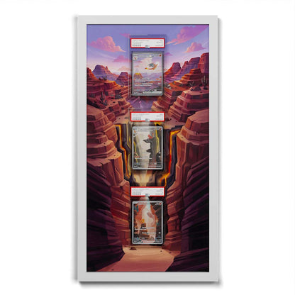 181 Caninos & 220 Lithia - Extended Artwork Framed Pokemon Card Display