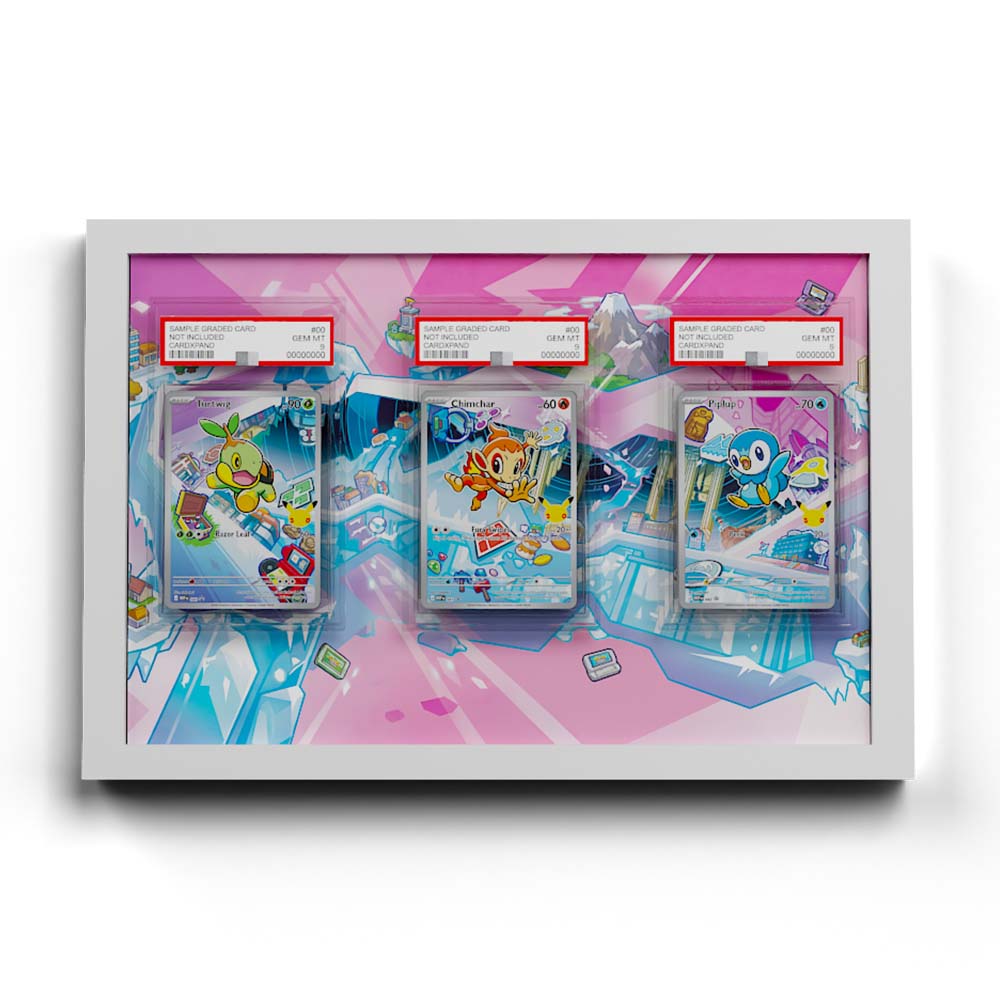 Gen #4 First Partners - Extended Artwork Pokemon Cards Display