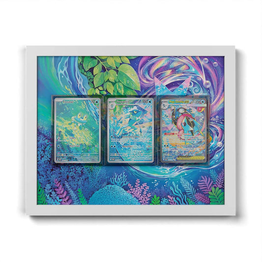 181 Caninos & 220 Lithia - Extended Artwork Framed Pokemon Card Display
