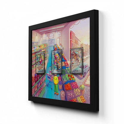 181 Caninos & 220 Lithia - Extended Artwork Framed Pokemon Card Display