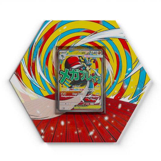 033 Méga-Lucario EX - Extended Artwork Pokemon Card Display