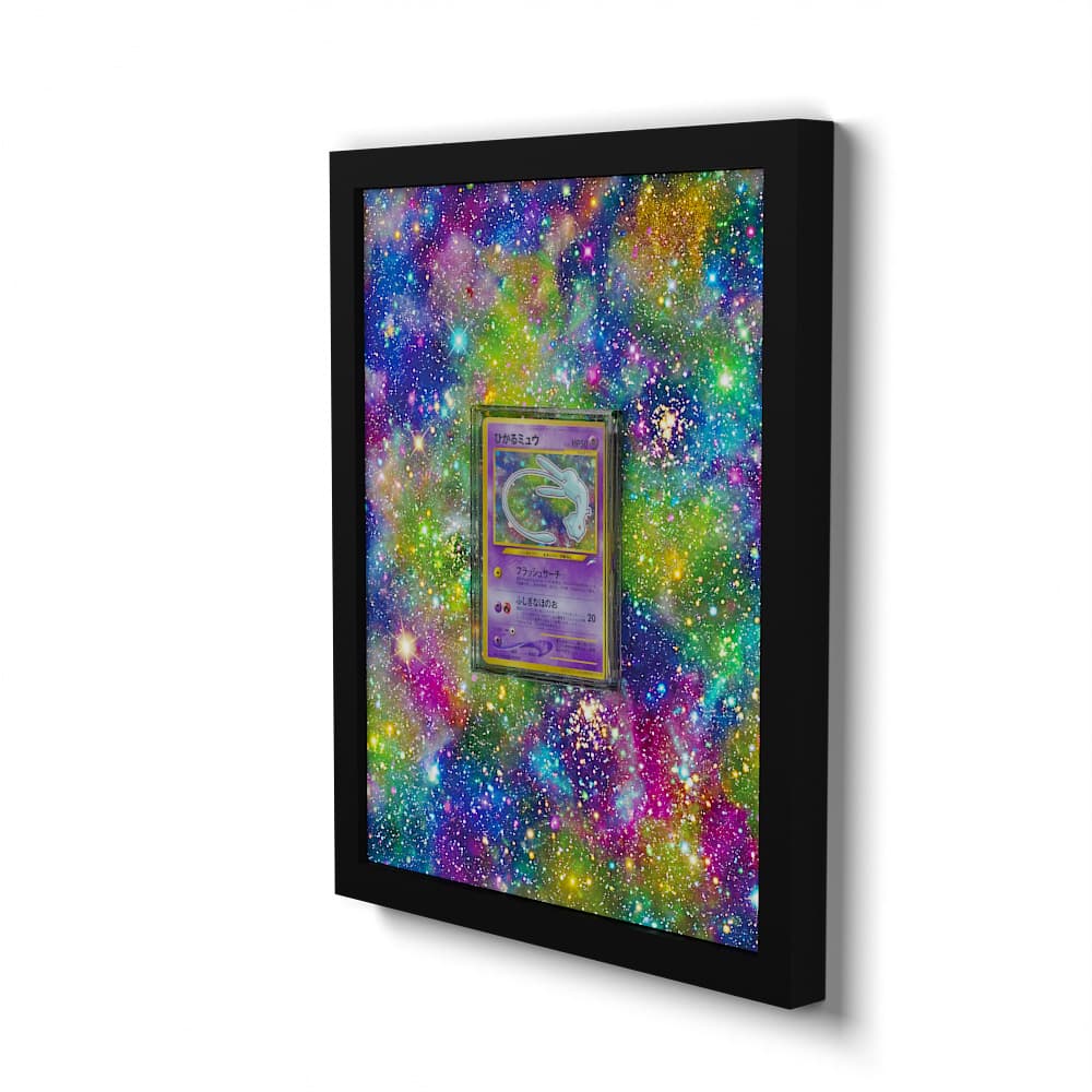 151 Mew Brillant - Extended Artwork Framed Pokemon Card Display