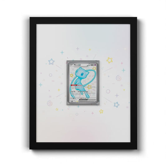 216/091 Mew EX - Extended Artwork Framed Pokemon Card Display
