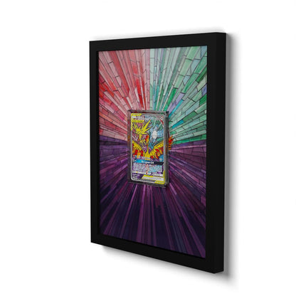 SM210 Sulfura, Électhor & Artikodin GX - Extended Artwork Framed Pokemon Card Display