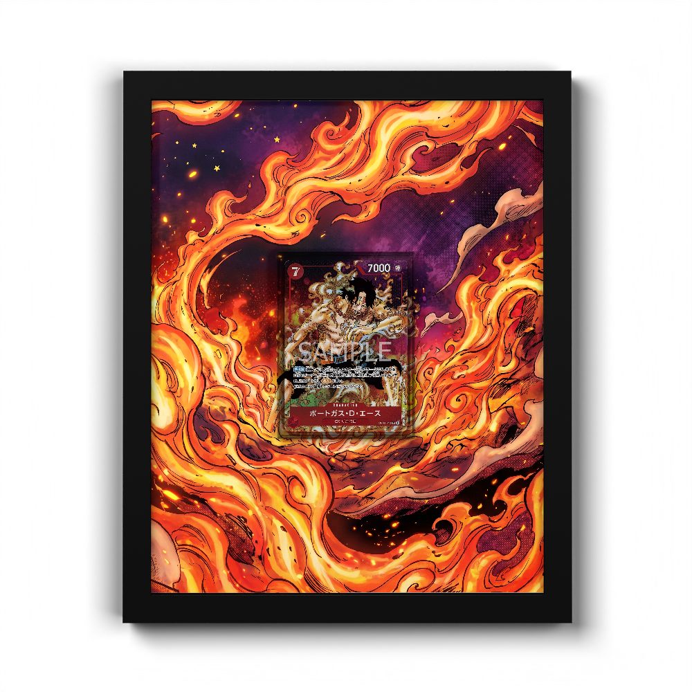 OP02-013 SR Portgas D. Ace - Extended Artwork One Piece Card Frame