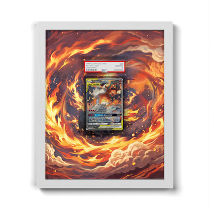SM201 Reshiram & Charizard GX - Extended Artwork Pokemon Card Frame
