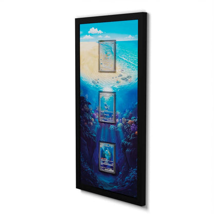 181 Caninos & 220 Lithia - Extended Artwork Framed Pokemon Card Display