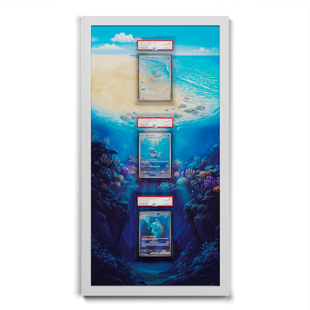 181 Caninos & 220 Lithia - Extended Artwork Framed Pokemon Card Display