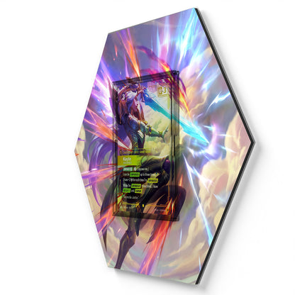 VEN-185 Kayle - Justified - Extended Artwork Riftbound Card Display