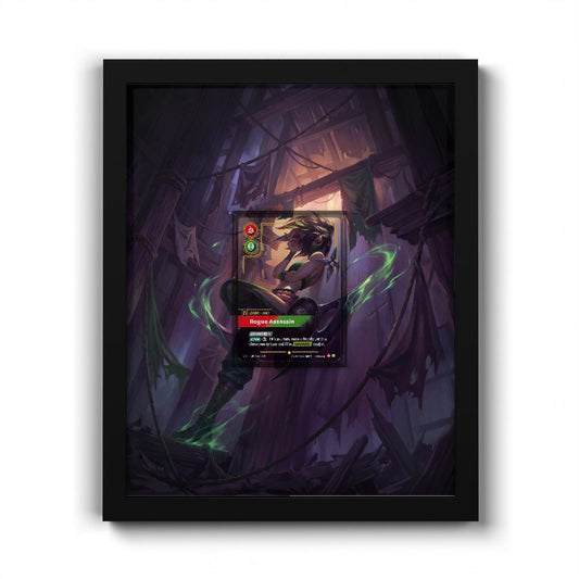 VEN 189*/166 Akali - Rogue Assassin Overnumbered - Extended Artwork Riftbound Card Frame