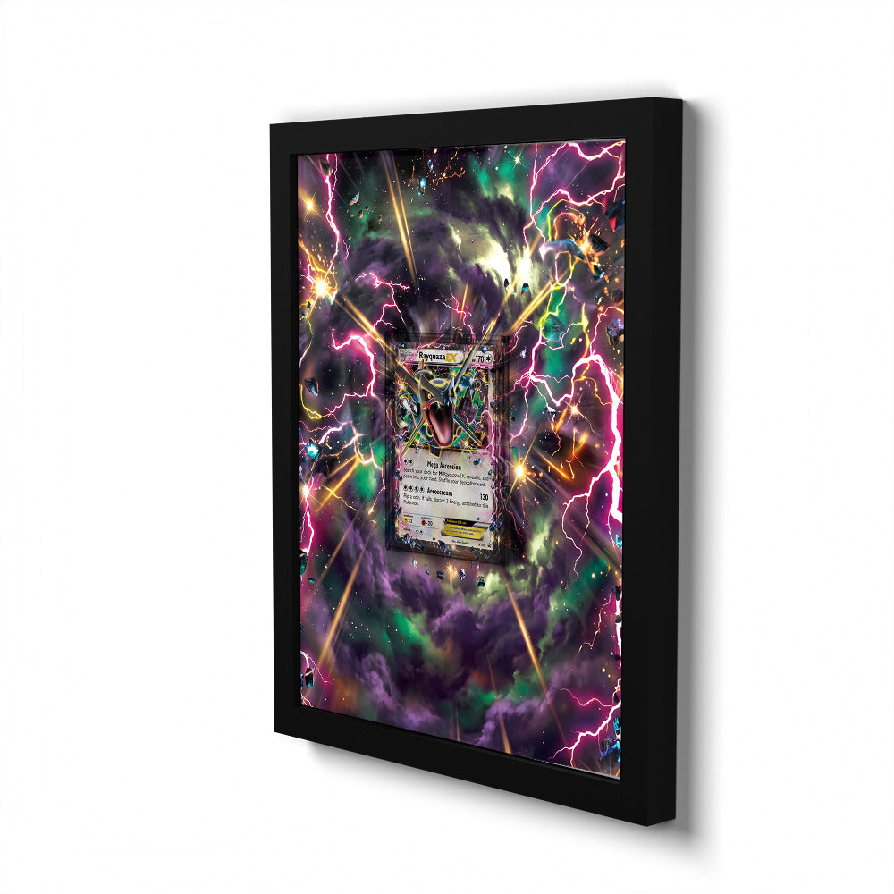 XY69 Rayquaza EX - Extended Artwork Pokemon Card Frame